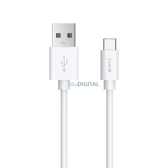 DEVIA EC082 Smart USB Type-C 1M Adatkábel - Fehér