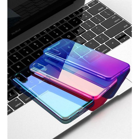 Apple iPhone X/XS Baseus Glaze Case Hátlap - Fekete