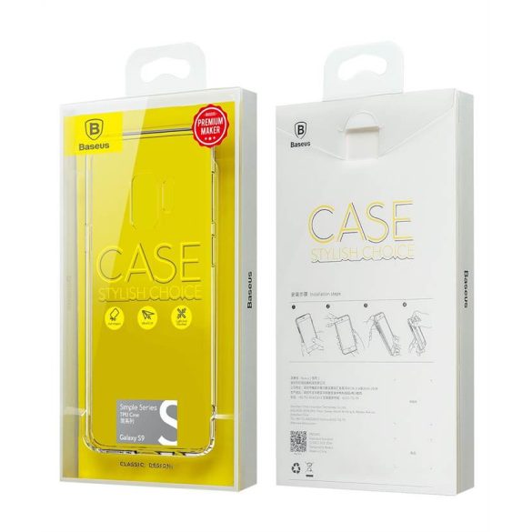 Samsung S9 Baseus Simple Case TPU - Átlátszó