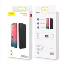   Apple iPhone XS Max Baseus Front+Back Üvegfólia Set - Áttetsző