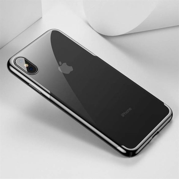 Apple iPhone XS Max Baseus Glitter Case Hátlap - Fekete