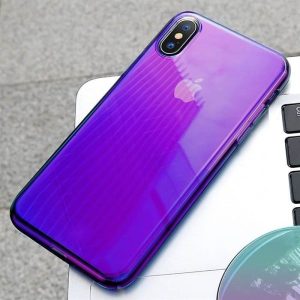 Apple iPhone X/XS Baseus Glow Case Hátlap - Fekete