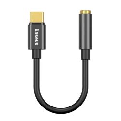 Baseus L54 3.5 Jack/USB Type-C Audió Adapter - Fekete