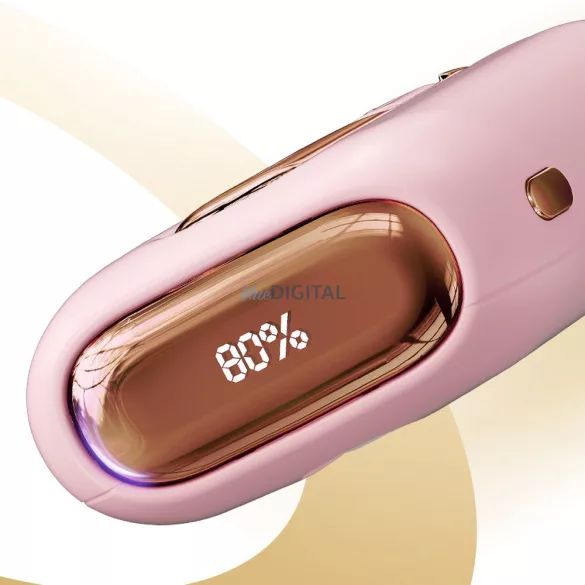 Joyroom JR-L012 10000mAh 22.5W beépített Type-C/Lightning kábeles Powerbank - Rózsaszín