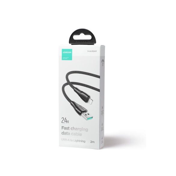 Joyroom S-UL012A11 2.4A USB Lightning 2M Adatkábel - Fekete