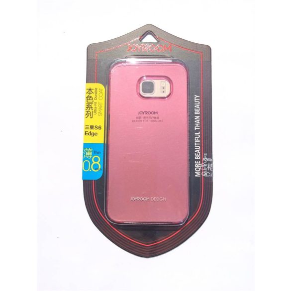 Samsung G925F/S6 Edge JOYROOM BP120 Natural Hátlap - Rózsaszín