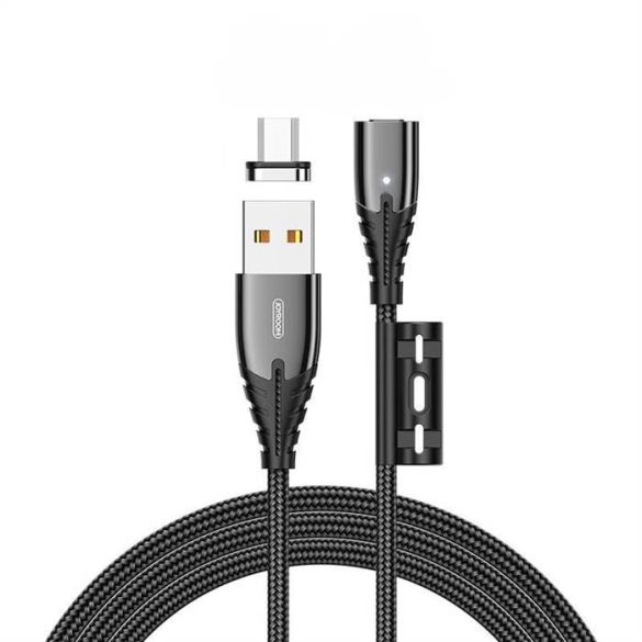 Joyroom S-M408 3A Micro USB 1.2M Mágneses Adatkábel - Fekete