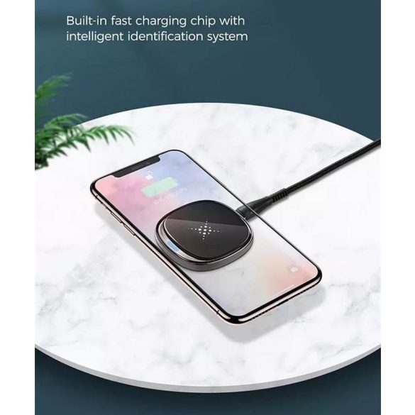 JOYROOM JR-A20 Mini Wireless Charger Asztali Töltő - Grafit