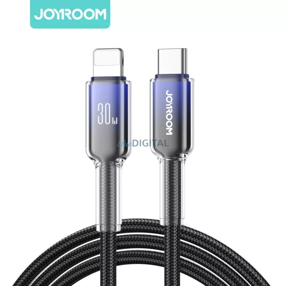Joyroom S-A42 30W Lightning PD 1.2M Adatkábel - Fekete