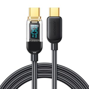 Joyroom S-CC100A4 PD USB Type-C 100W 1.2M Digitális Adatkábel - Fekete