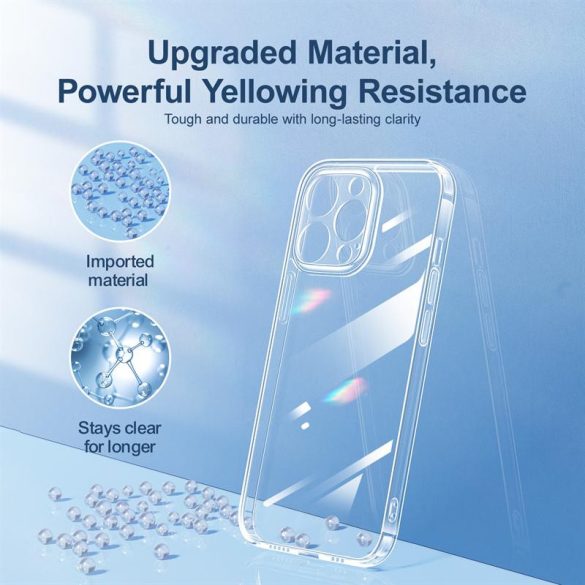 Apple iPhone 14 Joyroom JR-Q1 Kameravédős TPU Hátlap - Átlátszó
