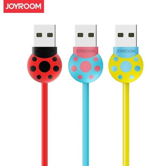 Joyroom S-L124 Beetle Micro USB 1.2M Adatkábel - Kék