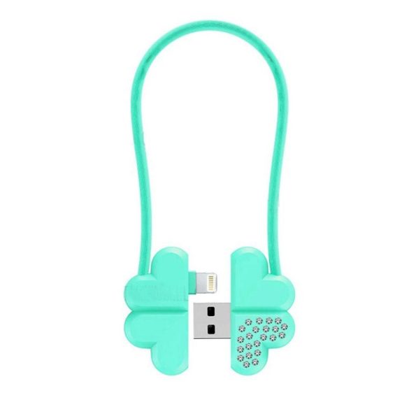 Joyroom S-L125 Lucky Clover Micro USB 0.2M Adatkábel - Zöld
