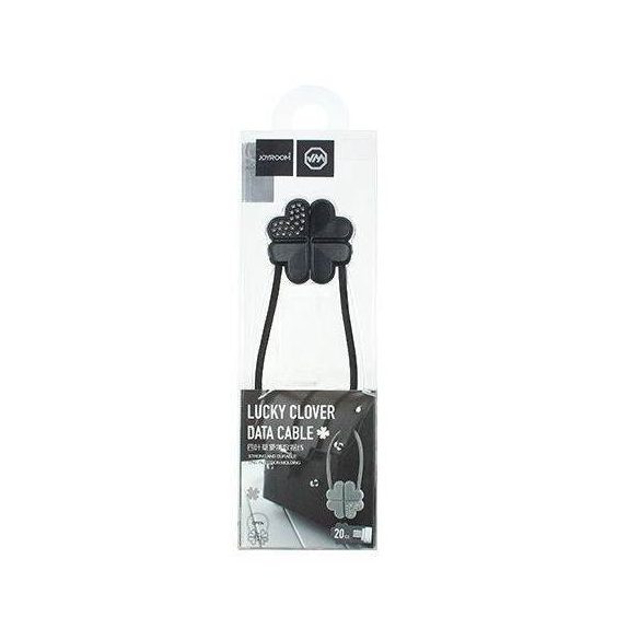 Joyroom S-L125 Lucky Clover Micro USB 0.2M Adatkábel - Fekete