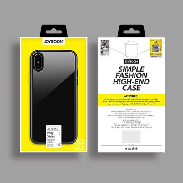 Apple iPhone X JOYROOM JR-BP358 Pairy TPU Hátlap - Ezüst