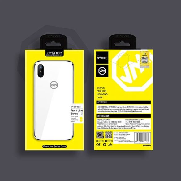 Apple iPhone X JOYROOM JR-BP362 Front Line Hátlap - Arany