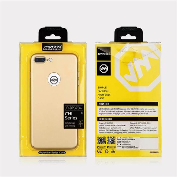 Apple iPhone 7/8 Plus JOYROOM JR-BP378+ Chi Hátlap - Rose Gold