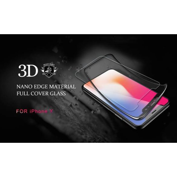 Apple iPhone 6/6S Plus Joyroom JM340 3D HD Nano Üvegfólia - Fekete