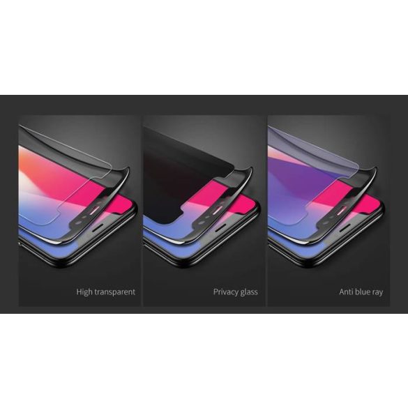 Apple iPhone 7/8 Plus Joyroom JM347 3D Anti-Blue Nano Üvegfólia - Fekete