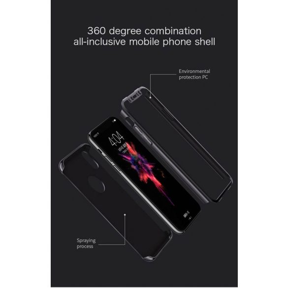 Apple iPhone X JOYROOM JR-BP419 Beetles 360 Hátlap - Ezüst