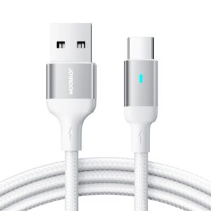 Joyroom S-UC027A10 2.4A USB Type-C 3M Adatkábel - Fehér