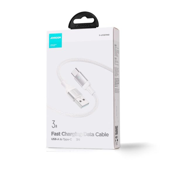 Joyroom S-UC027A10 2.4A USB Type-C 3M Adatkábel - Fehér