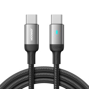 Joyroom S-CC100A10 PD USB Type-C 100W 1.2M Adatkábel - Fekete