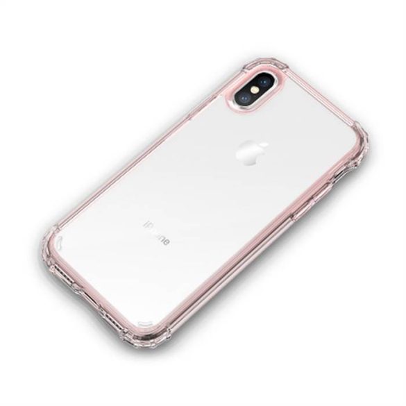 Apple iPhone X JOYROOM JR-BP435 Crystal Armor Hátlap - Rózsaszín