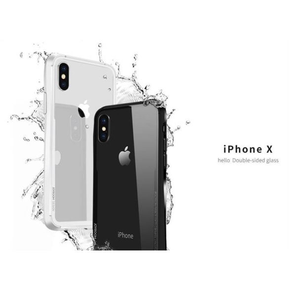 Apple iPhone X JOYROOM JR-BP434 Tough Hátlap - Fekete