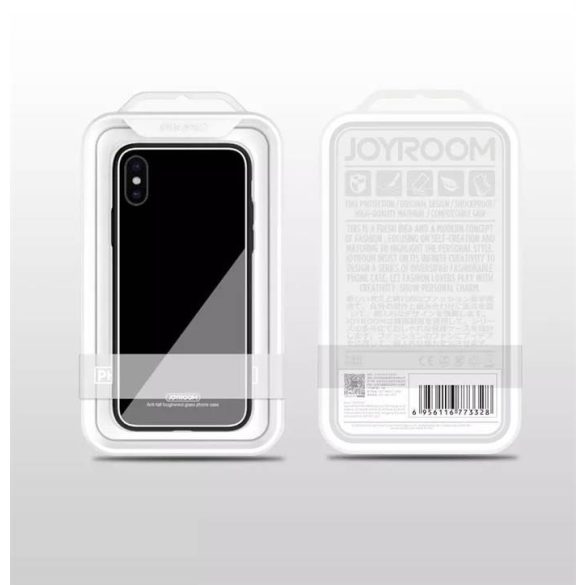 Apple iPhone XS JOYROOM JR-BP519 Crystal Üveg Hátlap - Piros