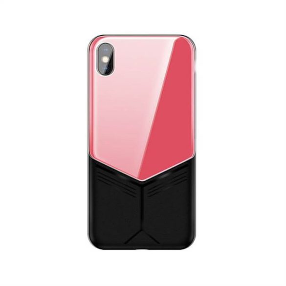 Apple iPhone XS Max JOYROOM JR-BP501 Curved Üveg Hátlap - Rózsaszín