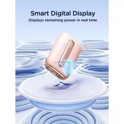   Joyroom JR-L012 Plus 20000mAh 22.5W beépített Type-C/Lightning kábeles Powerbank - Lila