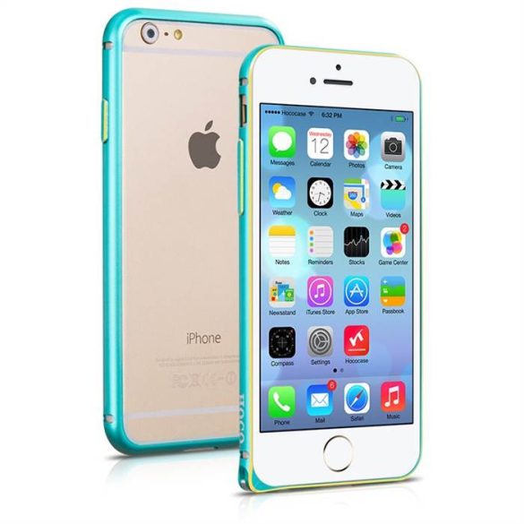 Apple iPhone 6 HOCO Blade Series Buckle Alu Bumper -  Kék