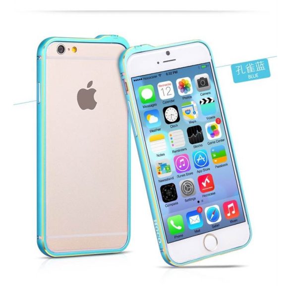 Apple iPhone 6 HOCO Blade Series Fedora Alu Bumper -  Kék