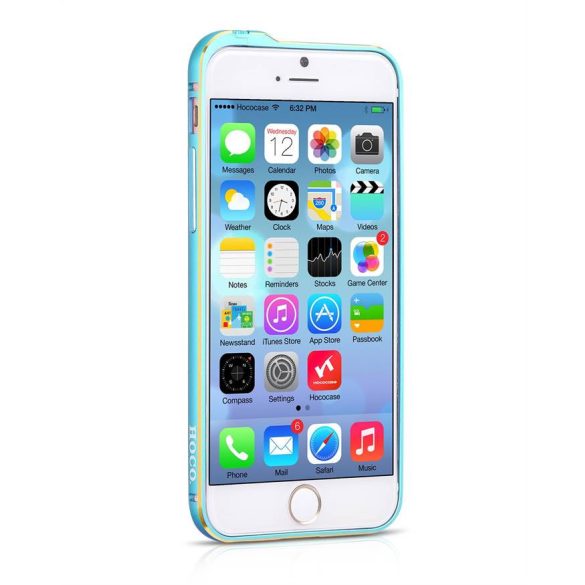 Apple iPhone 6 HOCO Blade Series Fedora Alu Bumper -  Kék