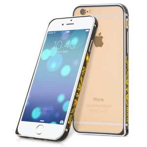 Apple iPhone 6 HOCO Good Fortune Series Alu Bumper -  Fekete