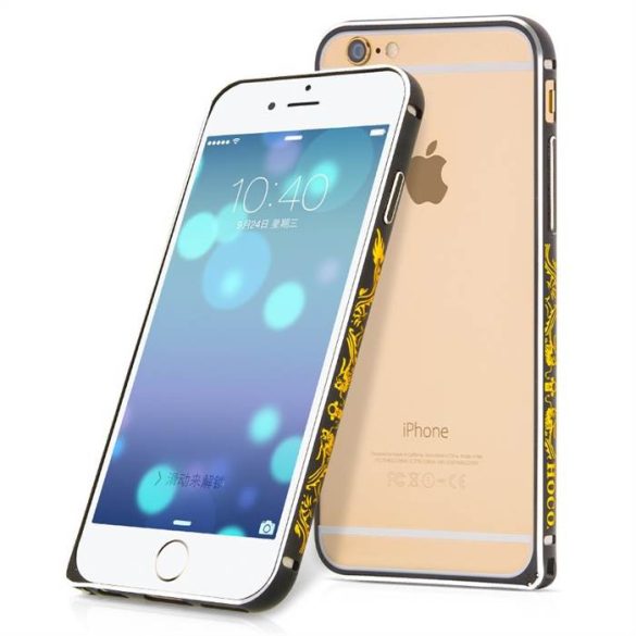 Apple iPhone 6 HOCO Good Fortune Series Alu Bumper -  Fekete