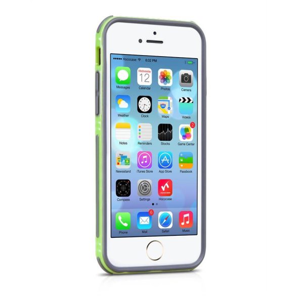 Apple iPhone 6 HOCO Moving Shock-proof Szilikon Bumper -  Zöld
