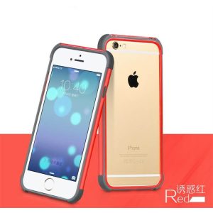 Apple iPhone 6 HOCO Coupe Series Bracket Szilikon Bumper -  Piros
