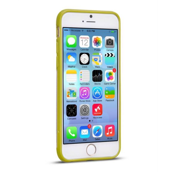 Apple iPhone 6 HOCO Steel Series Double-Color Szilikon Hátlap -  Zöld