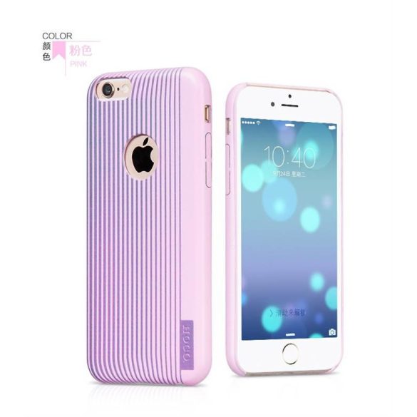 Apple iPhone 6 Plus HOCO Slimfit Fashion Series Bőrhatású Hátlap -  Rózsaszín