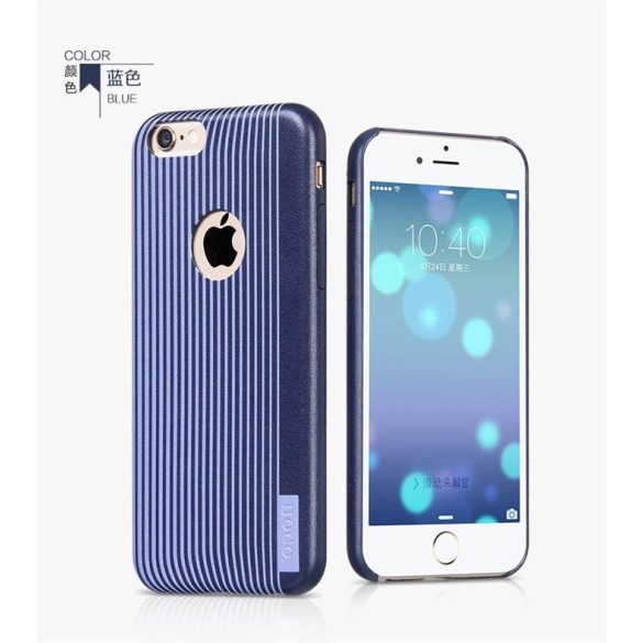 Apple iPhone 6 Plus HOCO Slimfit Fashion Series Bőrhatású Hátlap -  Kék