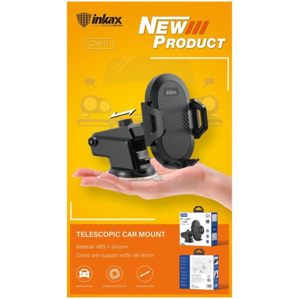 INKAX CH-11 Car Mount Autós Tartó - Fekete