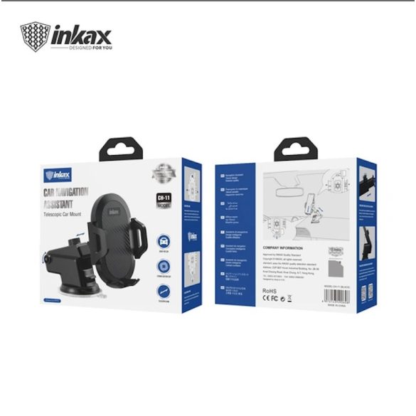 INKAX CH-11 Car Mount Autós Tartó - Fekete