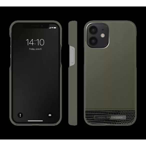 iDeal of Sweden iPhone 13 Mini Bőr Hátlap - Sötétzöld