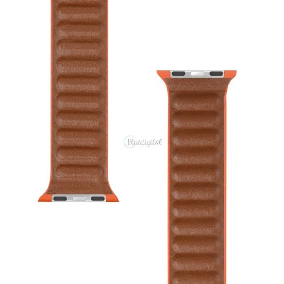 Apple iWatch TACTICAL 731 Loop Leather 38/40/41mm Óraszíj - Narancssárga