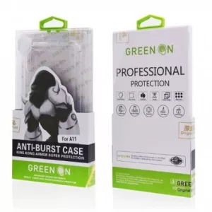 Apple iPhone 12 Mini Green On Anti Shock Hátlap - Átlátszó