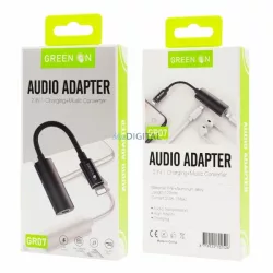 Green On GR07 Lightning Type-C Töltő Adapter - Fekete