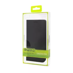 Apple iPhone 12 mini Green On Bőr Könyvtok - Fekete
