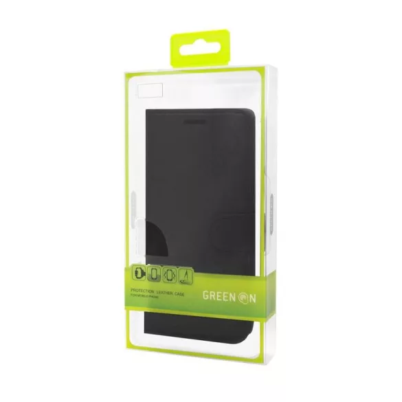 Apple iPhone 12 Mini Green On Bőr Könyvtok - Barna